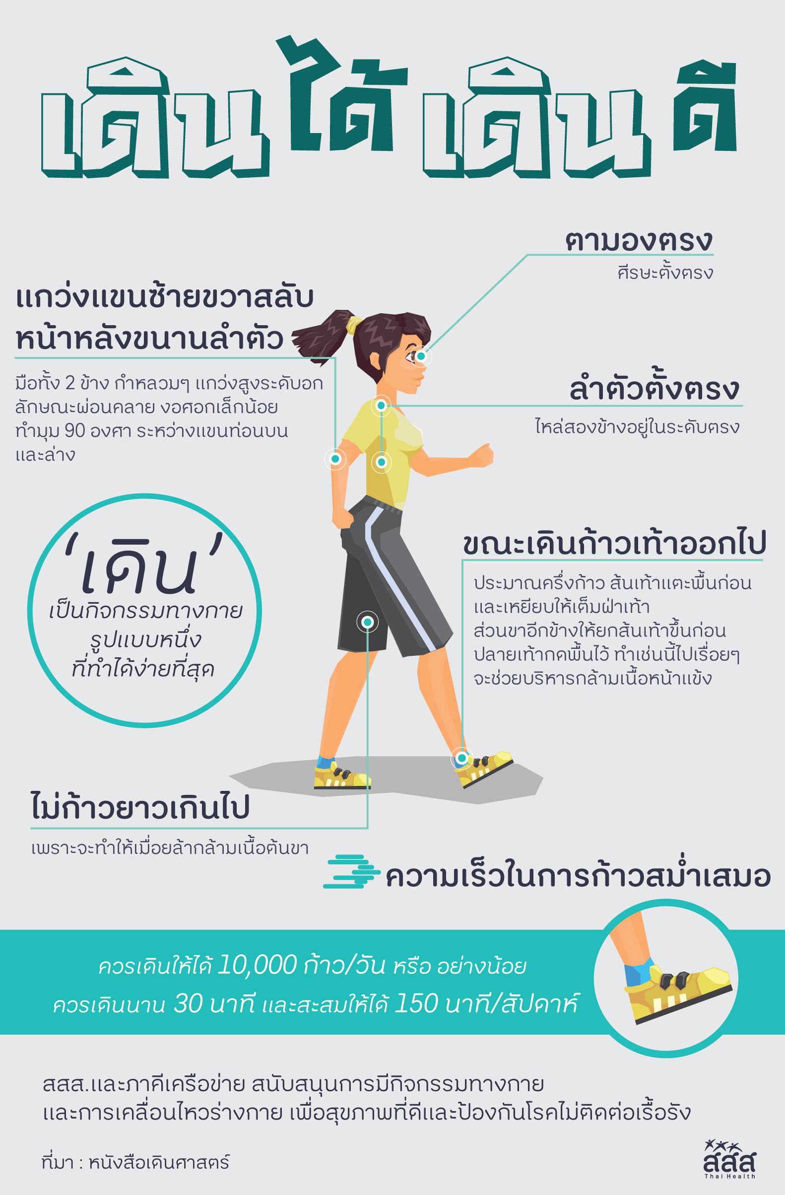  เดินให้ถูก แล้วคุณจะรัก ‘เดิน’ thaihealth