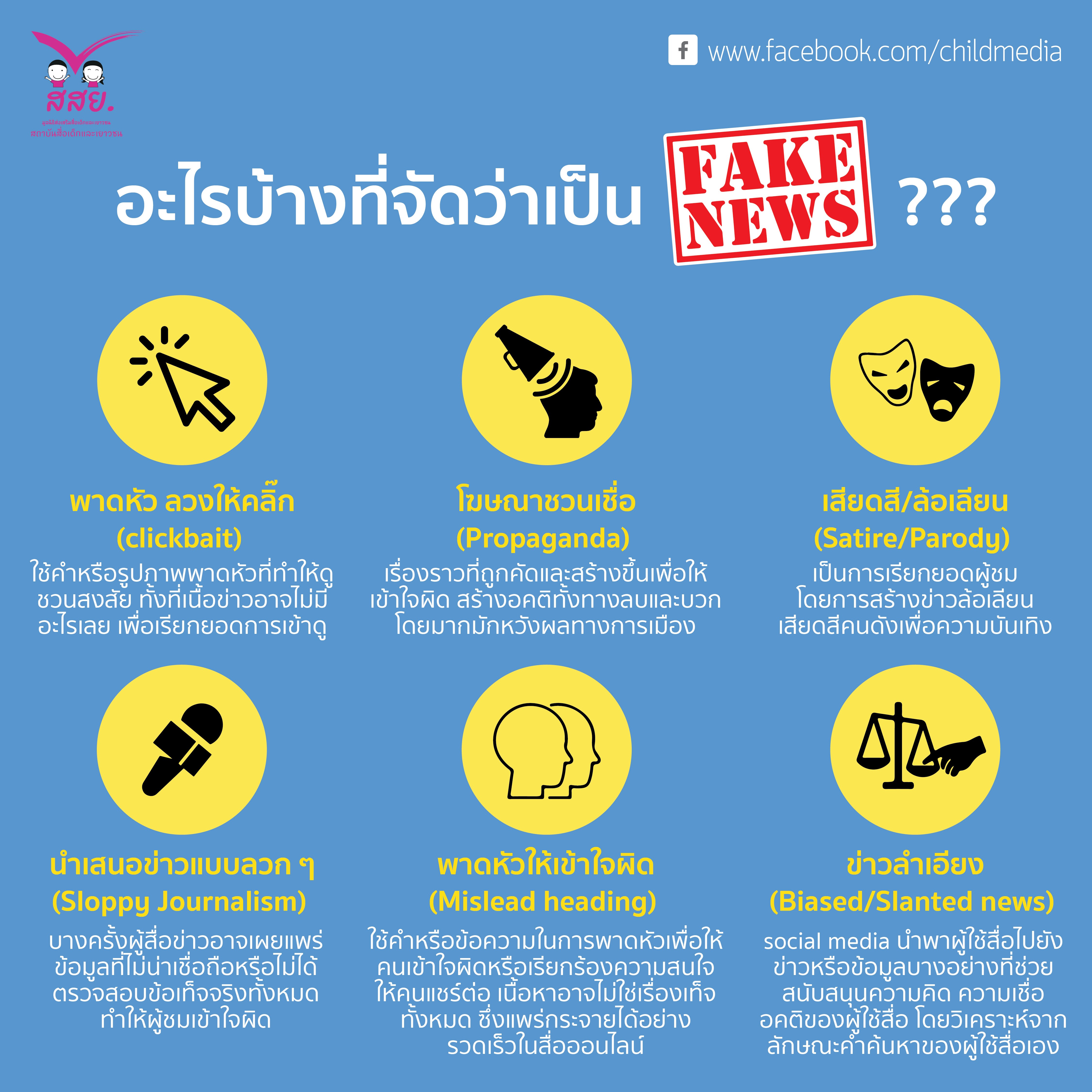 ข่าวเทียม ข่าวปลอม ข่าวลวง คืออะไร? thaihealth